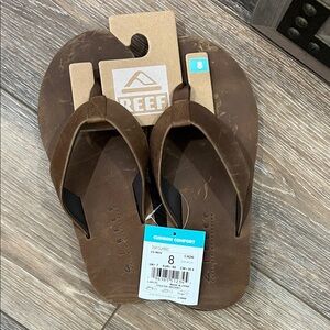 Men’s size 8 Reef Chocolate Brown Sandals Cushion Comfort Flip Flops